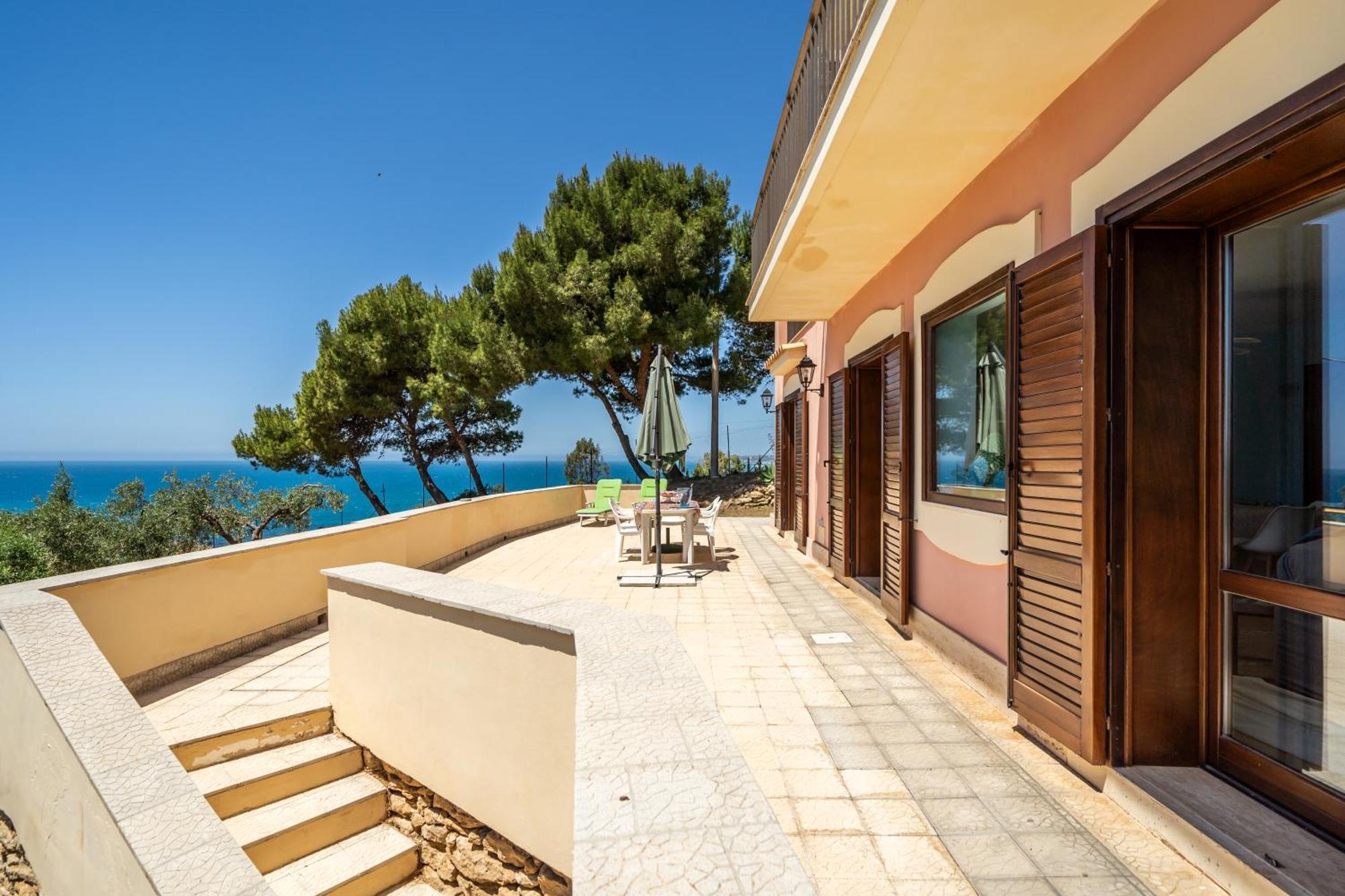 Villa Rosa Sul Mare Sciacca Bagian luar foto